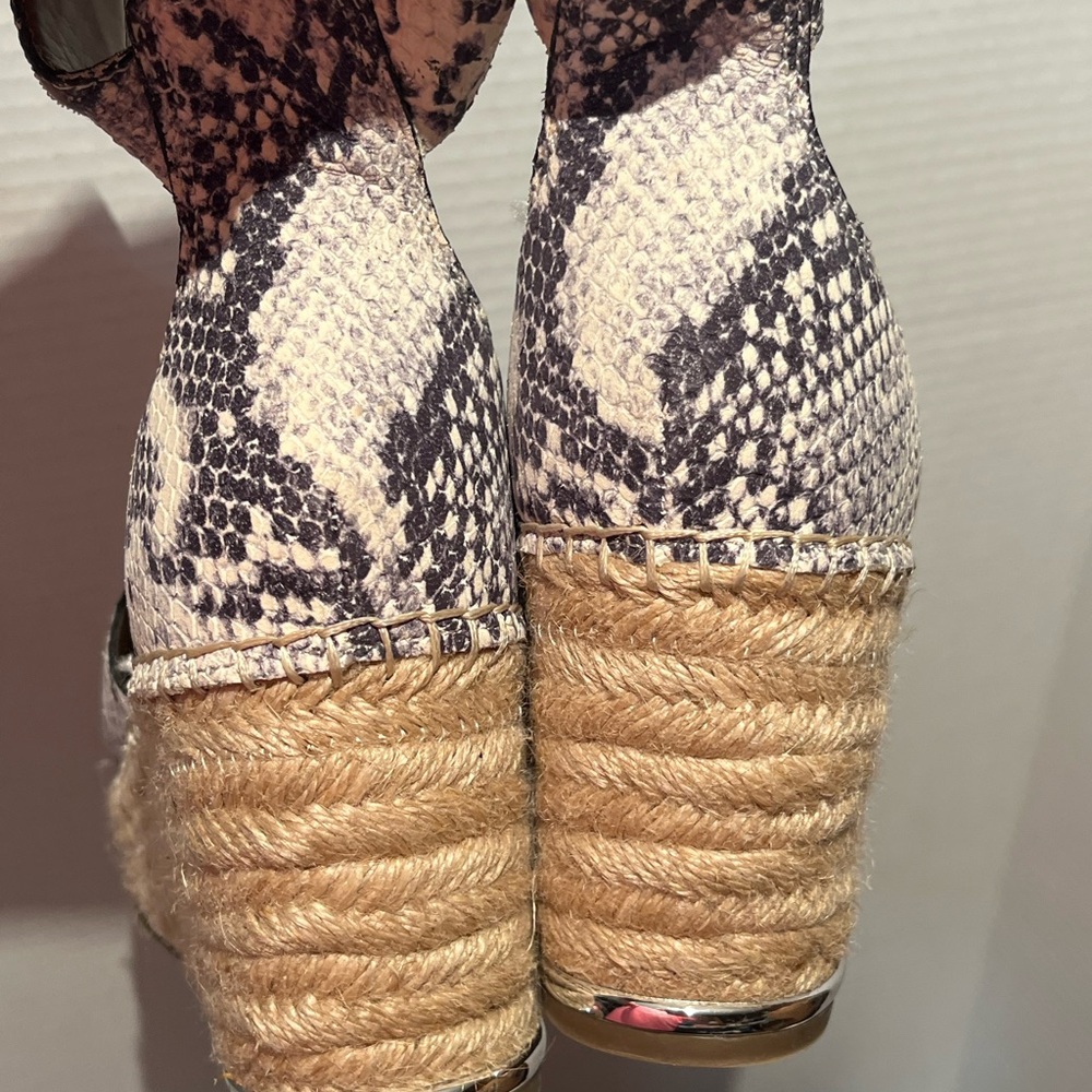 Franco Sarto Snakeskin Patterned Women's wedge  Sandals - Picture 5 of 14